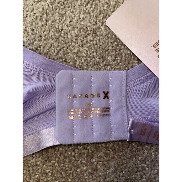 SAVAGE x Fenty Bra Size 42C Lavender Microfiber Tshirt - Picture 3 of 6